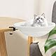 Katzenbett für Schreibtisch Weiche Katzenhängematte Katzenbett zum Schlafen Waschbares katzenkorb Katzen Hängematte für das Homeoffice 40x40cm belastbar bis 20 kg