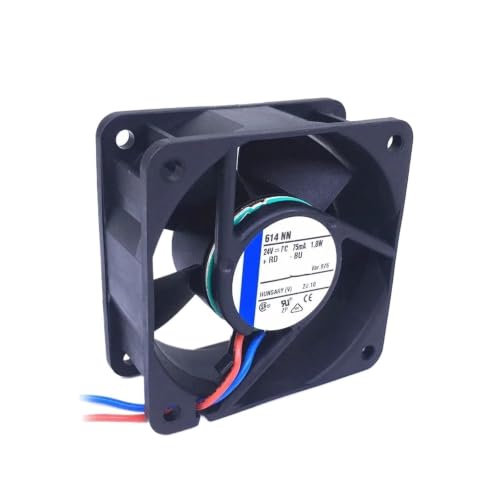 Ventilateur 24VDC 60x60x25MM pour refroidissement de châssis informatique 614NN