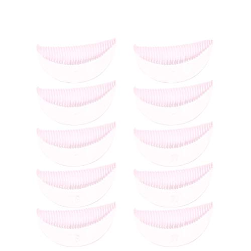 10 Pairs S/M/L Silicone Eyelash Perming Curler Shield Pads with Small Medium Large Size Lash Lift Rods Makeup Beauty Tool Accessories