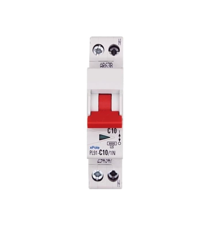 Disyuntor PL91-C10/1N con corte de 6kA para evitar apagones