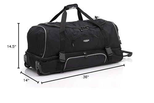 Travelers Club Adventure Rolling Travel Duffel Bag