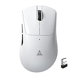 SOLAKAKA SM805 Lightweight Wireless Gaming Mouse,24000 DPI,Tri-Modes Connection,BT5.0/Type-C Wired/2.4G Wireless Mouse Gaming with 2 Side Buttons, Engineering Grip Custom Mouse for Gamer,White