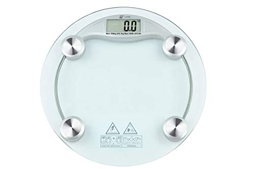 TEMPO DI SALDI Digitale elektronische Personenwaage aus Glas mit einer Tragkraft von 150 kg – Ansicht 3