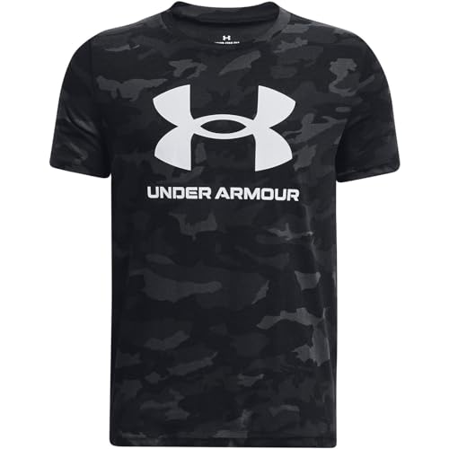 Under Armour Boys Logo Printed Short Sleeve T-Shirt - Quick-Drying Fabric