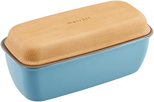 正和(Showa) matratt 弁当箱 1段 長角エマリエランチ ブルー 電子レンジ・食洗器対応 490ml 中子付 男性 女性 日本製 4979438