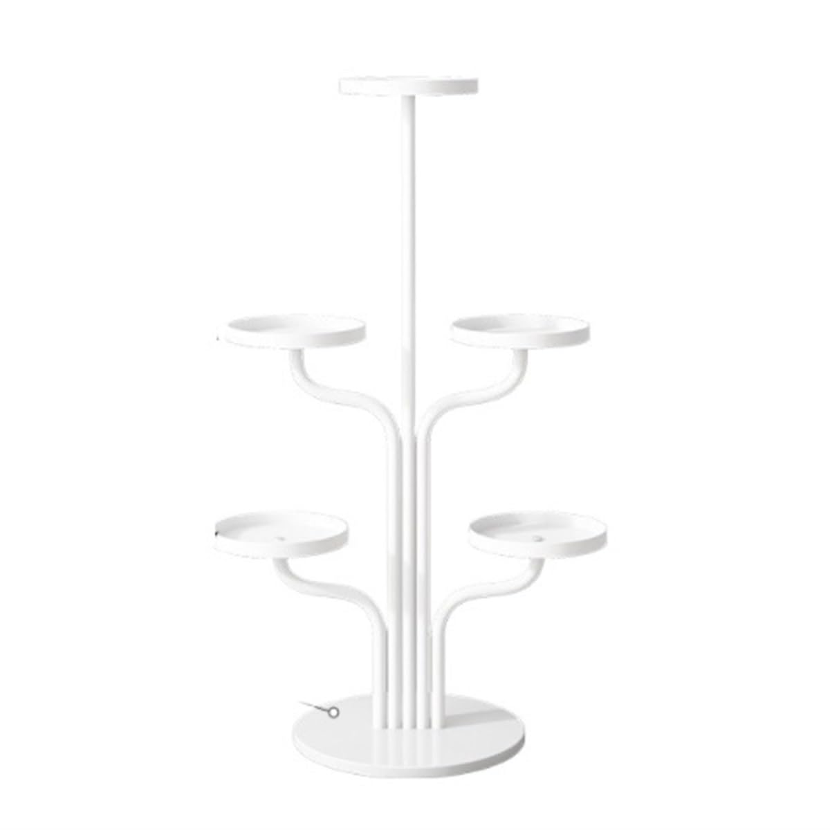 MHbdfsxz Plant Shelf For Multiple Plants Flower Display Stand Plant Floor Pot Holder Metal Storage Shelves Flower Stand For Patio(B)