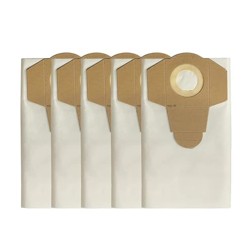 Vacmaster Lot de 5 sacs à poussière universels pour aspirateurs secs et humides - 30 L