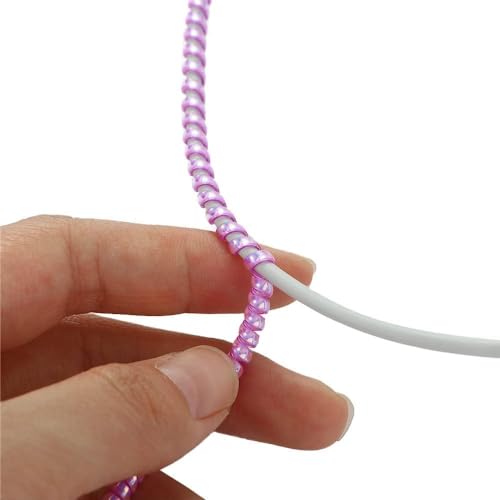3Pcs 1.55M Multicolored Cable Protector, Spiral Data Cable Protective Sleeve, Flexible Cable Wire Protector, Cable Sleeves for Phone Charge Cable, USB Data Cable Accessories and Supplies