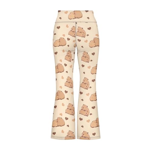 5-14 Years Girls Wide Leg Flared Leggings for Sports Dance Yoga Butt Lift Elastic High Waist2