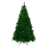 Árvore de Natal Luxo Cheia 1,80m com 800 Galhos Cheia Realista Elegante Premium Pinheiro Sintético Verde Natalino com Base de Ferro Reforçada Decoração Natal Inesquecível para Casa Escritório Loja
