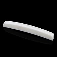 Curved bottom, with string slots, bone nut for 6 strings guitar String spacing E to E : 35.5mm 43mm Length,3.2mm Width, 5mm Height Material:Real Bone; Color: Bleached White Package included: 2 Pcs Guitar Nuts