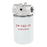 DICMIC 10 Micron Hydraulic Oil Filter Assembly, Spin-On Design, Return Line Filter with Indicator Port, 20 GPM Flow Rate, 200 PSI, 3/4' NPTF Port, Replace# 221006