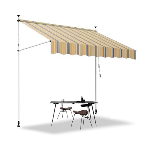 Toldo retráctil plegable de 2,5m para ventanas y puertas 2