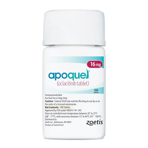 Apoquel (oclacitinib Tablet) for Dogs, 16 mg, 100 Tablets