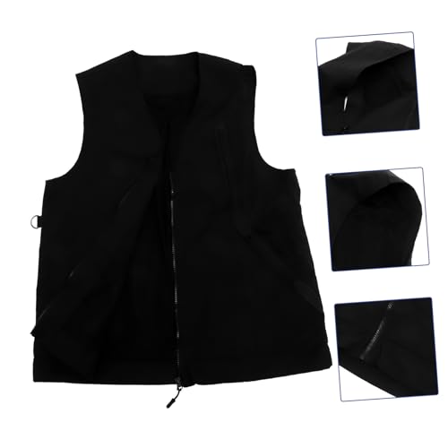 HIAKDOFT Hundetrainer Weste Leicht Atmungsaktiv Polyester mit Vielen Taschen und Großer Rückentasche für Hundehalter Trainingsbekleidung