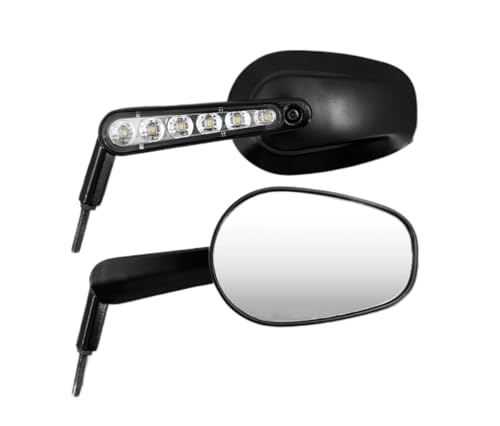 Rétroviseurs Moto Clignotants pour Éviter les Angles Morts sur Sportster et Dyna 2009-2017