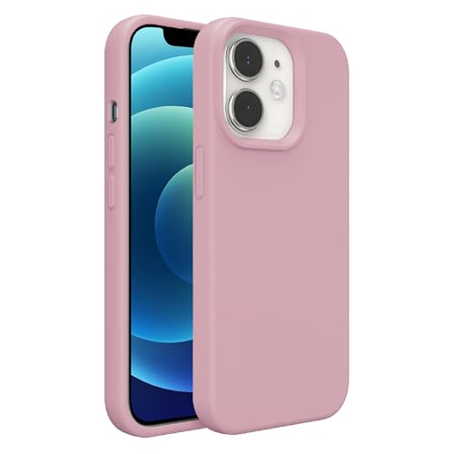 Image of iPhone 12 /12 pro Case Silicone,Soft Microfiber Lining(Sand Pink)
