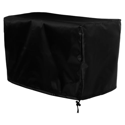 DOITOOL Copertura Cofano Motore 210d Nero 52x27x32 Cm, Telo Coprimoto da Viaggio Resistente alle Intemperie, Protezione Esterna per Auto, Camion e Motori Fuoribordo, Installazione Rapida