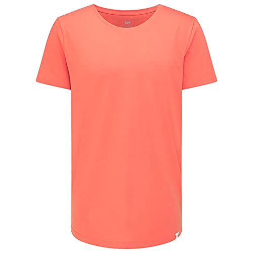 Lee Shaped Tee T-Shirt, Rosso Slavato, L Uomo