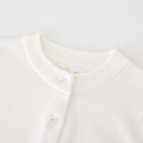 Unisex School Cardigan Teen Boys Girls Crewneck Long Sleeve Sweaters Button Cotton Sweater3