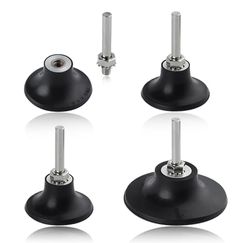 SPEEDWOX Roll Lock Disc Pad Halter Roll Lock Disc Pad Schnellwechsel-Adapterscheibe 2 Zoll Schleifscheiben 3 Zoll Schleifer 3 Zoll Schleifscheibe mit 1/4 Schaft zum Polieren Schleifen