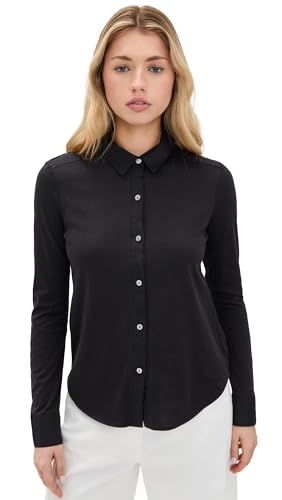 Theory レディース Riduro 長袖Tシャツ, ブラック, Medium