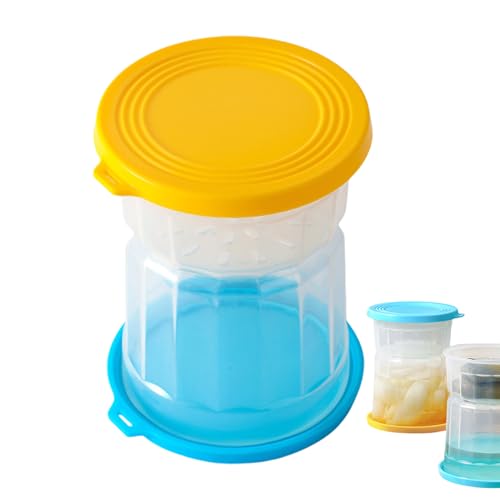 Tarro agotador de pepinillo | Separador de 4.8x4.45x5.83 pulgadas, tarro organizador de pepinillos hermético, guardia de almacenamiento de pepinillos de alimenticio con colador para eneldo