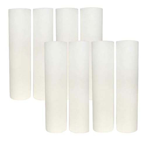CFS – 8 Pack Polypropylene Sediment Water Filter Cartridges Compatible with GE GXWH04F, GE HOUSEHOLD PRE-FILTRATION SYSTEM – Replacement Filter Cartridge – Universal 10