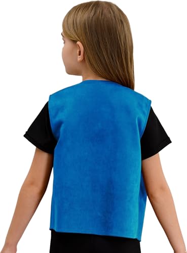 Boys Girls Cowboy Cowgirl Vest Sleeveless Cow Print Fringed Waistcoat Jacket Kids Western Party Dress Up2