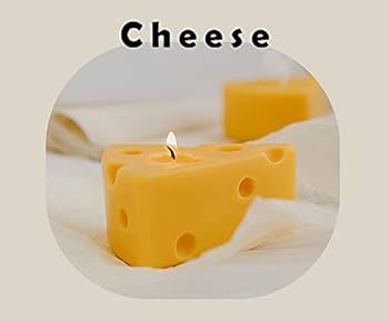 Amazon.com: Cheese Shaped Scented Candle,120G Aroma Soy Wax