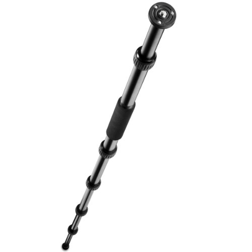 Mantona Scout Pro Kamerastativ mit integriertem Einbeinstativ (5 Auszüge, Belastbarkeit ca. 10 kg, 1/4-Zoll und 3/8-Zoll… – Bild 6