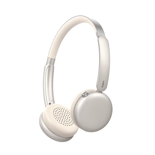 FINGERS 3D-Trance ANC Wireless Headphones (52 dB Deep Active Noise Cancellation, 360° Spatial Sound, 120 Hrs Playtime, 40ms Low Latency, Multi-Point Pairing, Premium Zip Case Bundled), Pearly Gold