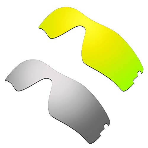 Lentille Oakley Radar Pitch RenPourcer d'une finition or 24 carats et titane
