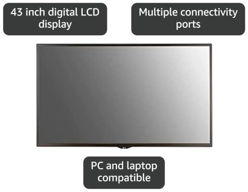 Image of LG Electronics LG 43SM5D-B 43-Inch Digital LCD Monitor for Home, Business, Commercial, Retail, Corporate or Industrial Signage Display - Plus PC Laptop Screen Compatibility (Renewed)