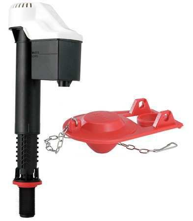 Korky QuietFILL Universal Toilet Fill Valve & 2" Toilet Flapper Kit