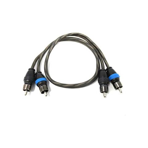 Sky High Car Audio 2 Channel Twisted 3 ft RCA Cables Coated 3' OFC Cover