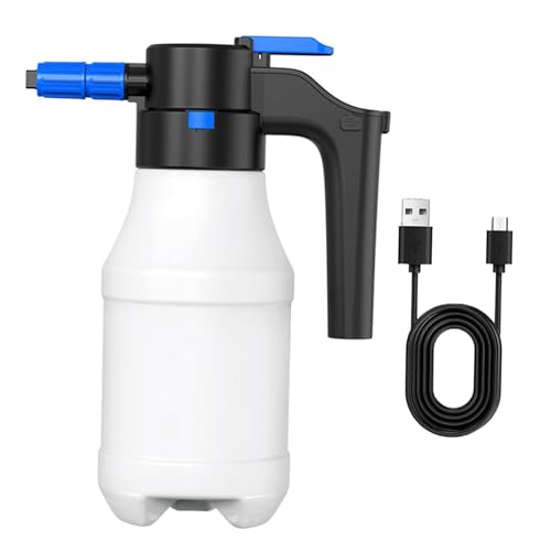 DeeRace 電動発泡スプレー 1.5L 噴霧器 霧吹き 電動フォームガン 洗車 噴霧器 洗車泡フォームガン 手洗い洗車 電動スプレー じょうろ 充電式 家庭用泡噴霧器 車の泡の噴霧器 洗車用品 掃除用品