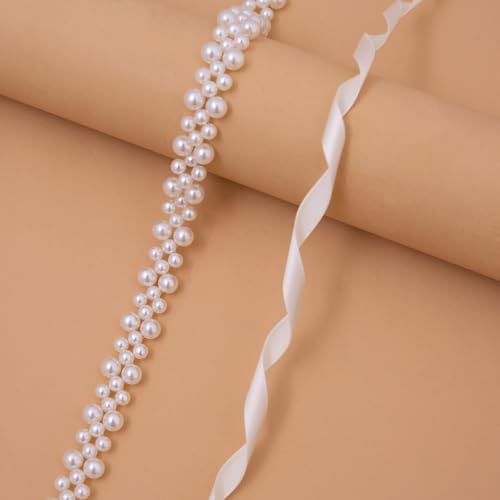 Pearl Bridal Belt Handmade Beaded Belt Sash for Bride Flower Girl Bridesmaid3