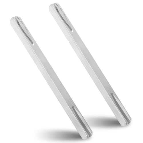 Beatific Pack of 2 Door Handle Spindle Rod, Square Pin 8 mm x 120 mm, Galvanised Steel Replacement Square Pin, Door Fitting