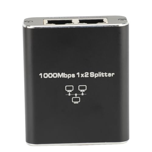 1 to 2 Ethernet Splitter 1000Mbps RJ45 LAN Splitter High Speed Gigabit Ethernet Splitter for Cat8 Cat7 Cat6 Cat5 Cat5e