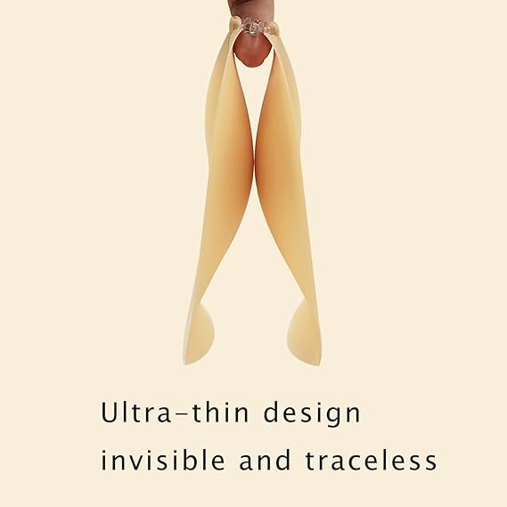 Cakes Cleavage Bra, Cakes Sticky Bra, Invisible Strapless Backless Push Up Self Adhesive Body Bras for Women 3 Colors3