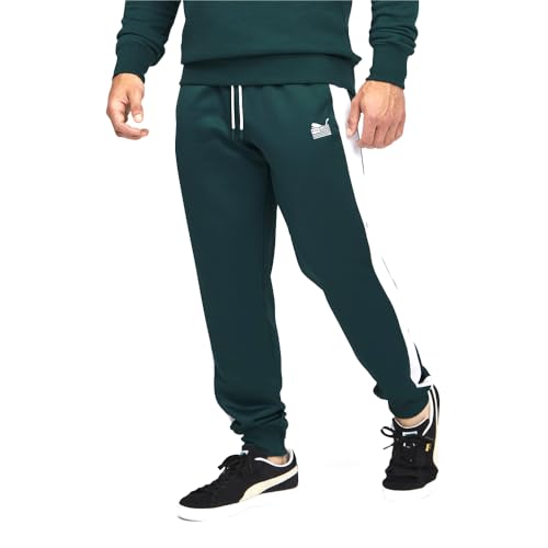 PUMA Mens TMC X Everday Hussle T7 Pants Casual - Green