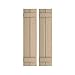 Ekena Millwork SHUBJS Faux Wood Shutters (Per Pair) Rustic Joined Board-n-Batten, 16 1/2"W x 34"H, Rough Cedar