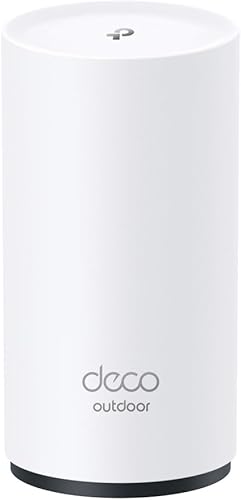 TP-Link Deco X20-OUTDOOR AX1800 Unidad extensora WiFi de doble banda Wi-Fi 6 para exteriores Hasta 2,200 pies cuadrados 2 puertos Gigabit PoE+,