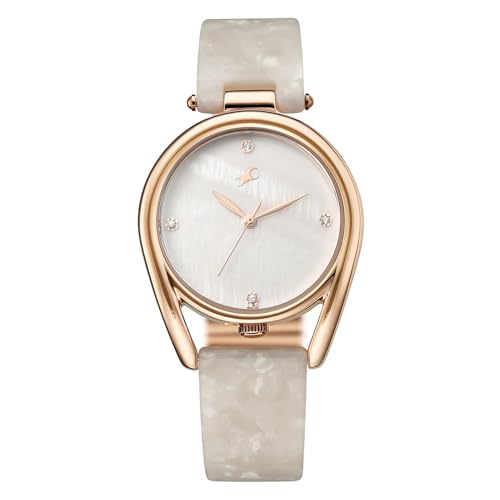 Image of Fastrack Younique 3.0 Quartz White Round Dial Women's Watch | Analog Display Watch | Watches for Women | Watches for Women Analog - 68052KD01