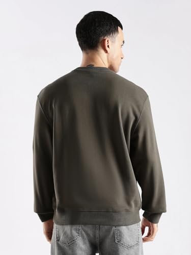 Image of Logo Relaxed Fit Cotton Sweatshirt