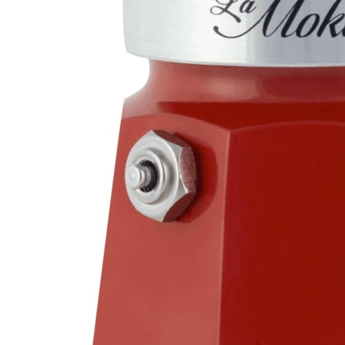 Image of Bialetti Moka Express Iconic Italian Stovetop Espresso Maker (Green /Red, Makes 1 /2 Cups)