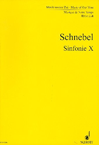 Sinfonie X: orchestra, altovoice, live electronics and tape. Partition d'étude.