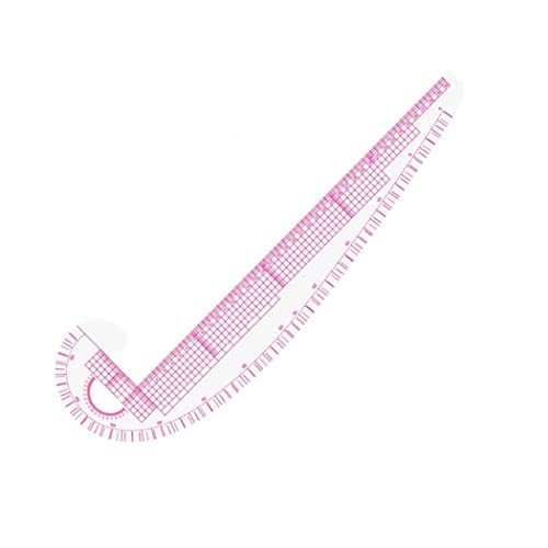 sevennine Regla de Curva 3 en 1 Plástico Curva Francesa Métrica Regla de Costura DIY Regla de artesanía para la confección, Regla de Costura métrica de Curva Francesa Cover