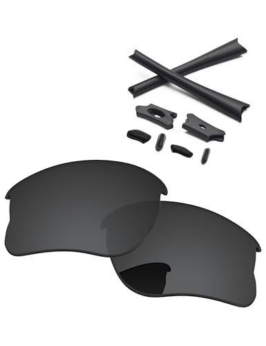 Image of Replacement Lenses & Rubber Kits for Oakley Flak Jacket XLJ OO9009 63mm - Precision Fit, UV Block, Impact Resistant